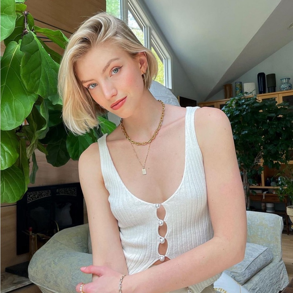 ASOS Pearl Button Tank as seen on Niamh Adkins 🧚✨